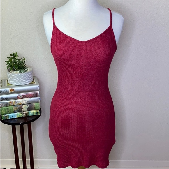 Topshop Spaghetti Sleeve Sweater Dress NWT Size 4 - Picture 1 of 12